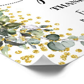 Geschenke Unterzeichnung Brautparty Hochzeit Eukal Poster (Ecke)