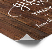 Geschenke Unterzeichnung Western Dusche Hochzeitse Poster (Ecke)