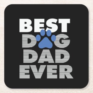 Geschenke Vater Bester Hund-Vater je Rechteckiger Pappuntersetzer