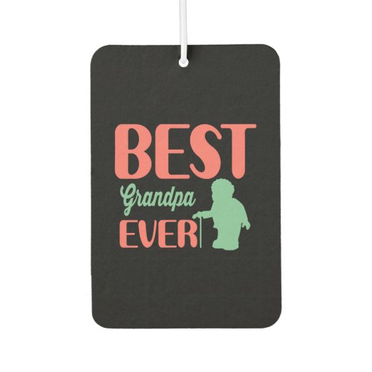 Geschenke Vater | Bester Opa je Autolufterfrischer (Vorderseite)