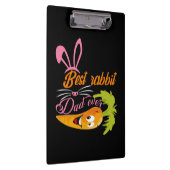 Geschenke Vater | Bester Rabbit Vater je Klemmbrett (Rechts)