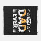 Geschenke Vater | Bester Vater je Fleecedecke (Vorderseite (Horizontal))