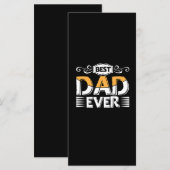 Geschenke Vater | Bester Vater je Menükarte (Vorne/Hinten)