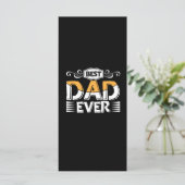 Geschenke Vater | Bester Vater je Menükarte (Stehend Vorderseite)