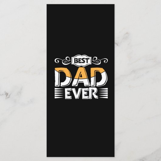 Geschenke Vater | Bester Vater je Menükarte (Vorderseite)