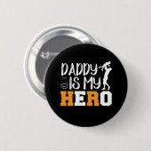 Geschenke Vater | Daddy ist mein Held Button (Vorne & Hinten)