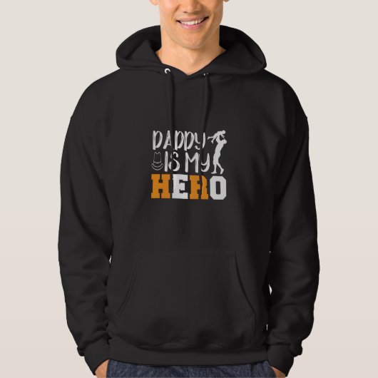 Geschenke Vater | Daddy ist mein Held Hoodie (Vorderseite)
