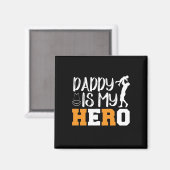 Geschenke Vater | Daddy ist mein Held Magnet (Vorderseite/Rückseite)