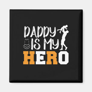 Geschenke Vater   Daddy ist mein Held Magnet