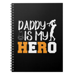 Geschenke Vater Daddy ist mein Held Notizblock