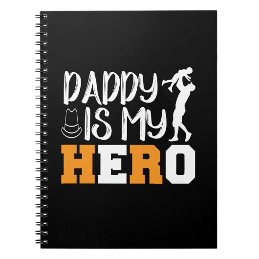 Geschenke Vater | Daddy ist mein Held Notizblock (Vorderseite)