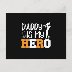 Geschenke Vater   Daddy ist mein Held Postkarte