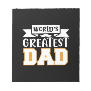 Geschenke Vater Der größte Vater der Welt Notizblock