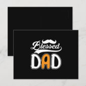 Geschenke Vater | Gesegneter Vater Postkarte (Vorne/Hinten)