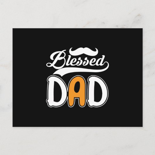 Geschenke Vater | Gesegneter Vater Postkarte (Vorderseite)