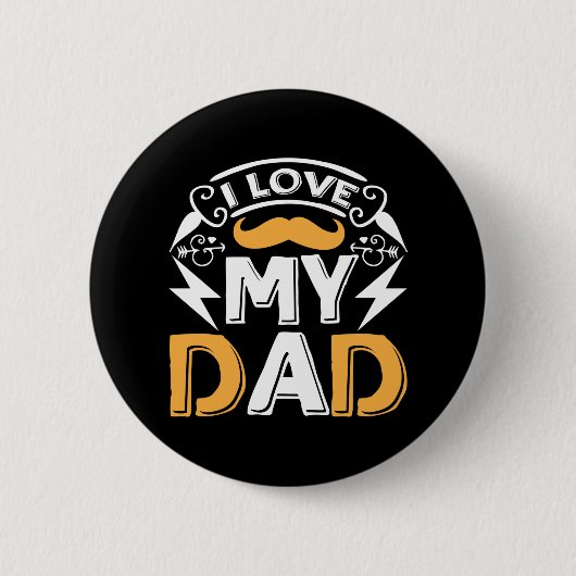 Geschenke Vater | I Liebe Mein Vater Button (Vorderseite)