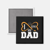 Geschenke Vater | I Liebe Mein Vater Magnet (Vorderseite/Rückseite)