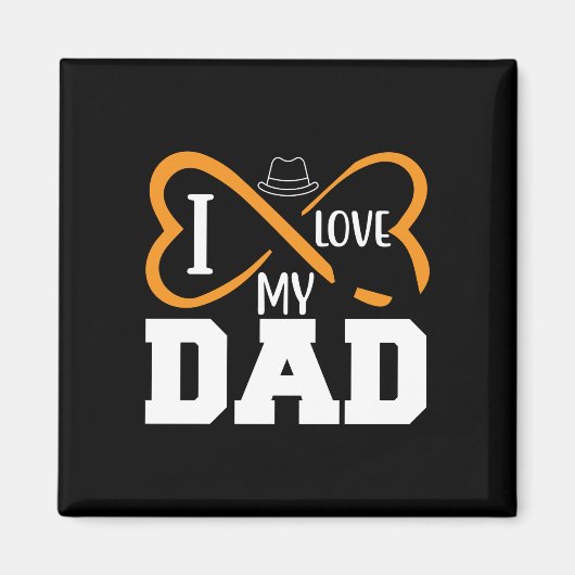 Geschenke Vater | I Liebe Mein Vater Magnet (Vorne)
