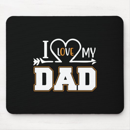 Geschenke Vater | I Liebe Mein Vater Mousepad (Vorne)