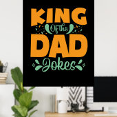 Geschenke Vater | König des Vaters Poster (Heimbüro)