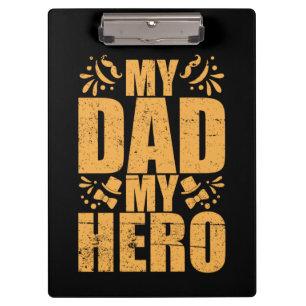 Geschenke Vater Mein Vater Mein Held Klemmbrett