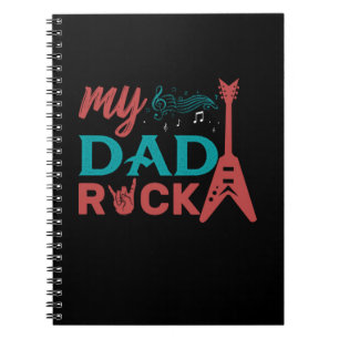 Geschenke Vater   Mein Vater Rock Notizblock