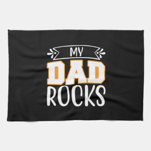 Geschenke Vater Mein Vater Rocks Geschirrtuch