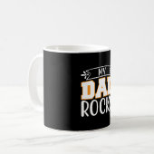 Geschenke Vater | Mein Vater Rocks Kaffeetasse (Vorderseite Links)