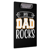 Geschenke Vater | Mein Vater Rocks Klemmbrett (Rechts)
