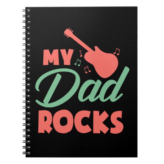 Geschenke Vater | Mein Vater Rocks Notizblock (Vorderseite)