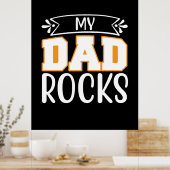 Geschenke Vater | Mein Vater Rocks Poster (Küche)