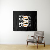 Geschenke Vater | Mein Vater Rocks Wandteppich (Beispiel (Horizontal))