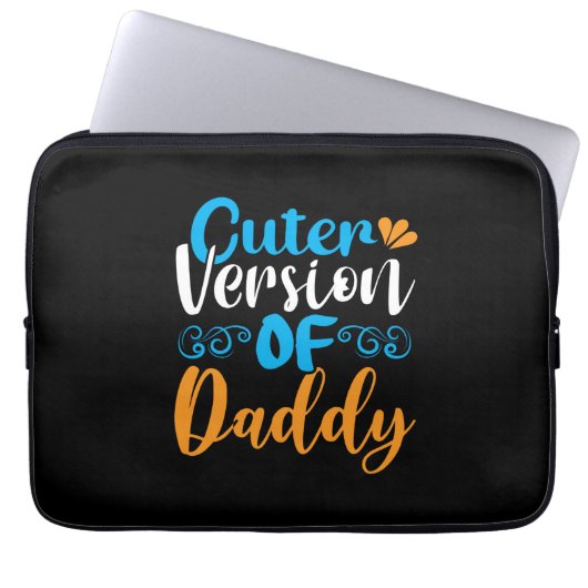 Geschenke Vater | Niedlichere Version von Daddy Laptopschutzhülle (Vorderseite)