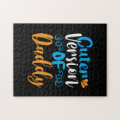 Geschenke Vater | Niedlichere Version von Daddy Puzzle (Horizontal)