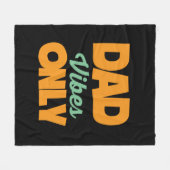 Geschenke Vater | Nur Vater Vibes Fleecedecke (Vorderseite (Horizontal))