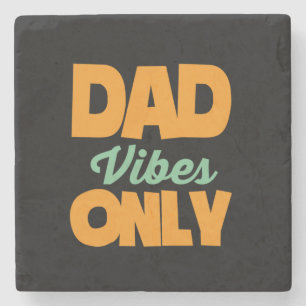 Geschenke Vater Nur Vater Vibes Steinuntersetzer