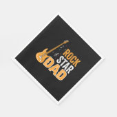 Geschenke Vater | Rock Star Vater Serviette (Ecke)