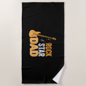 Geschenke Vater | Rock Star Vater Strandtuch (Vorderseite)