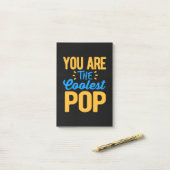 Geschenke Vater | Sie sind der Coole Papa Post-it Klebezettel (Auf Schreibtisch)