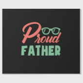 Geschenke Vater | Stolzer Vater Geschenkpapier (Flach)