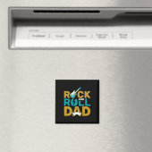 Geschenke Vater | Vater Rock and Roll Magnet (In Situ (Geschirrspüler))