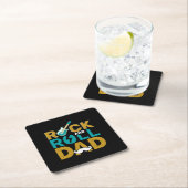 Geschenke Vater | Vater Rock and Roll Rechteckiger Pappuntersetzer (Vor Ort)
