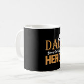 Geschenke Vater | Vater Sie sind mein Held Kaffeetasse (Vorderseite Links)