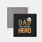 Geschenke Vater | Vater Sie sind mein Held Magnet (Vorderseite/Rückseite)