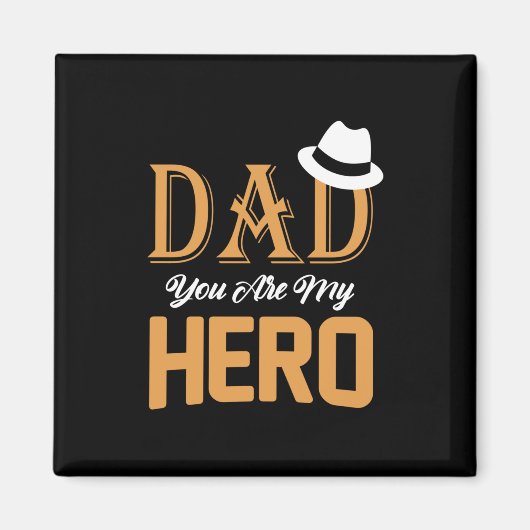 Geschenke Vater | Vater Sie sind mein Held Magnet (Vorne)