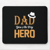 Geschenke Vater | Vater Sie sind mein Held Mousepad (Vorne)
