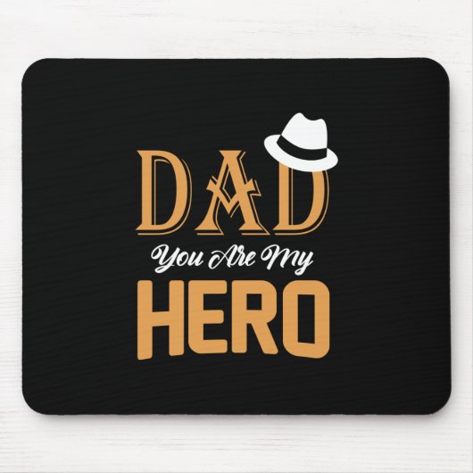 Geschenke Vater | Vater Sie sind mein Held Mousepad (Vorne)