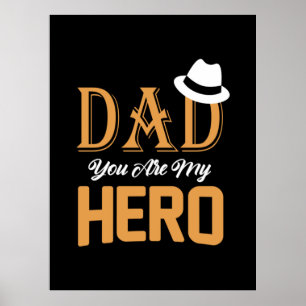 Geschenke Vater Vater Sie sind mein Held Poster