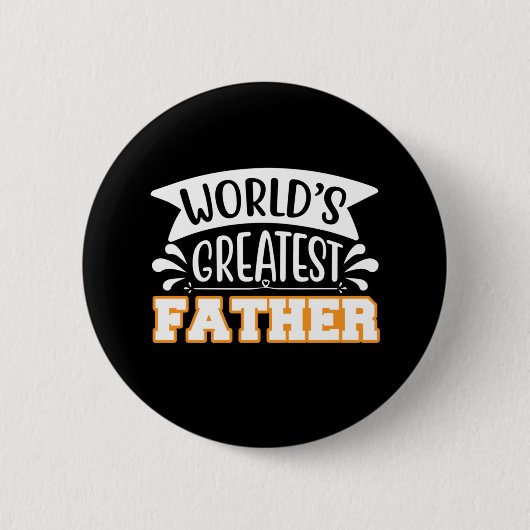 Geschenke Vater | Weltgrößter Vater Button (Vorderseite)