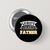 Geschenke Vater | Weltgrößter Vater Button (Vorne & Hinten)